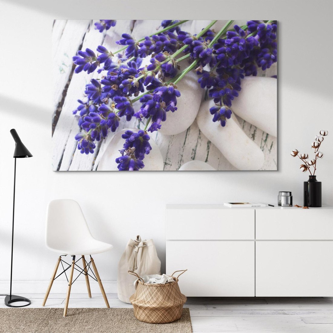 Obraz na płótnie 120x80 - relaks z aromatem - lawenda, spa