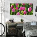 Obraz na płótnie 100x50 - Tulipanowa harmonia - tulipany, kwiaty