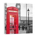 Obraz na płótnie 50x50 - Budka w Londynie - Londyn, budka