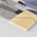 Obraz na płótnie 60x60 - Harmonia w chaosie serca - abstrakcja na szarym tle, kolorowe plamy koloru