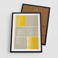 Plakat w ramie 50x70 - Geometria w Ruchu - geometria, proste linie - rama czarna
