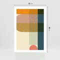 Plakat bez ramy 21x30 - Geometryczna Grafika na Plakacie - geometryczna nowoczesna grafika, minimalizm