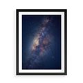 Plakat w ramie 50x70 - Wśród Gwiazd - rozgwieżdzone niebo, droga mleczna - rama czarna