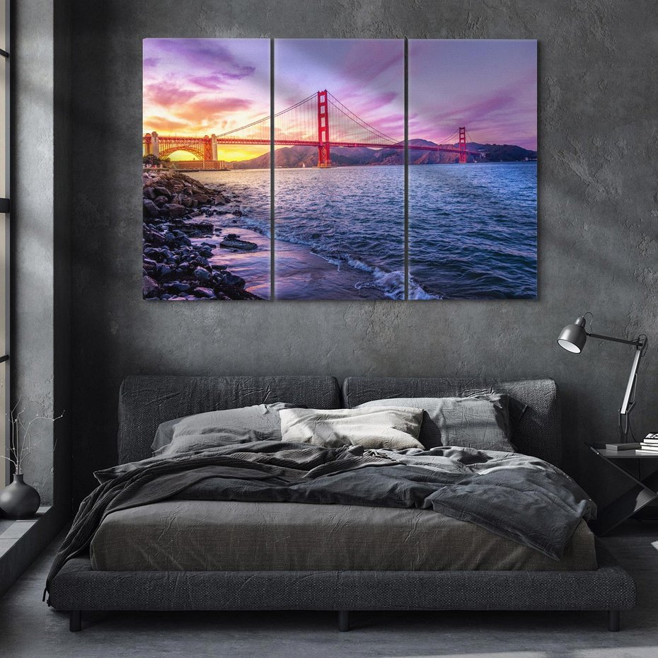 Obraz na płótnie 120x80 - Złota Brama San Francisco - Golden Gate, San