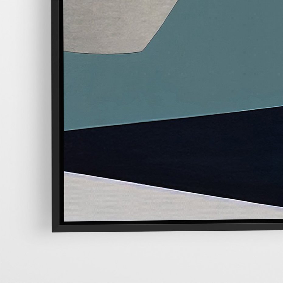 Obraz w ramie 50x70 - Szare Tło Plam - abstrakcyjne plamy, kształty - rama czarna