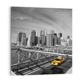 Obraz na płótnie 50x50 - Podróż taksówką przez Nowy Jork - TAXI, miasto