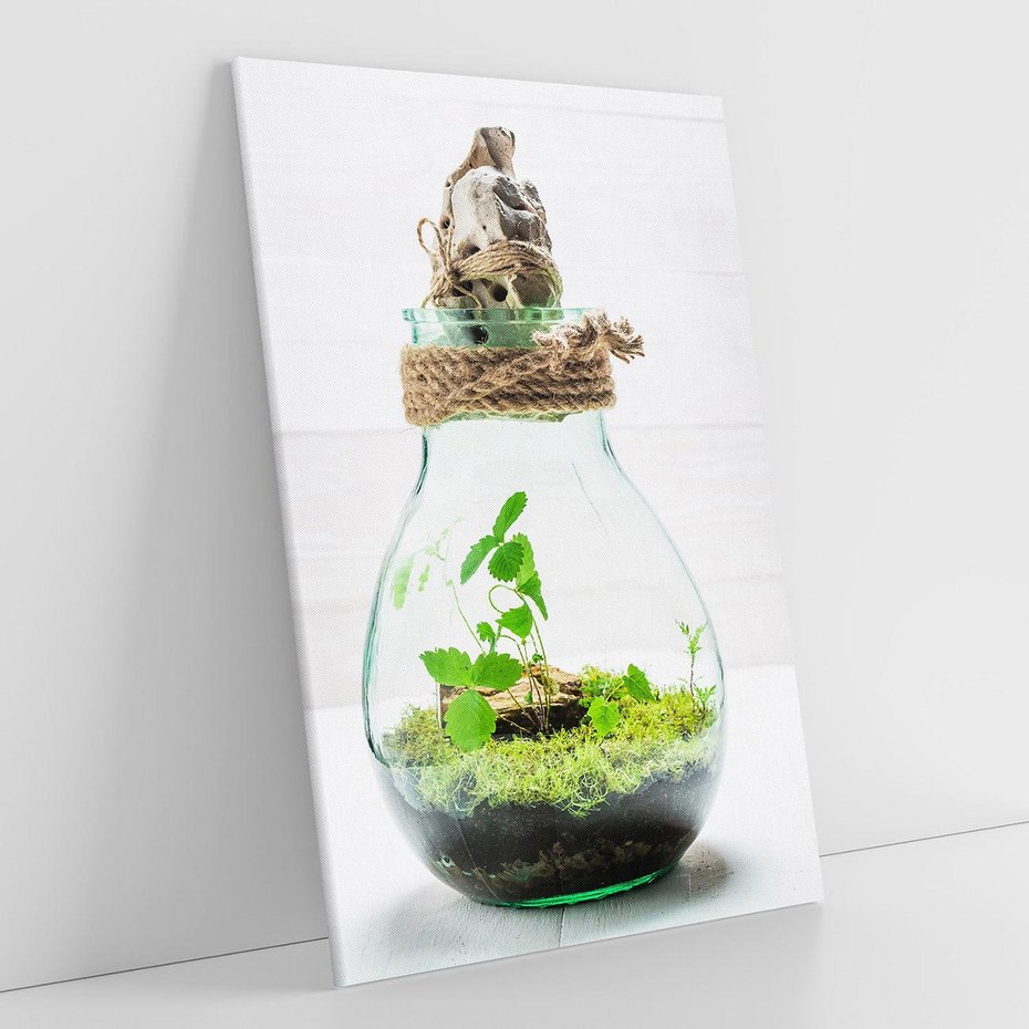 Obraz na płótnie 50x70 - Żywioł Natury - liście, zieleń