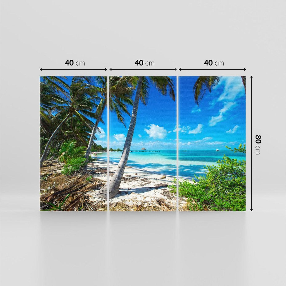 Obraz na płótnie 120x80 - Raj na Tropikalnej Wyspie - tropikalna, wyspa