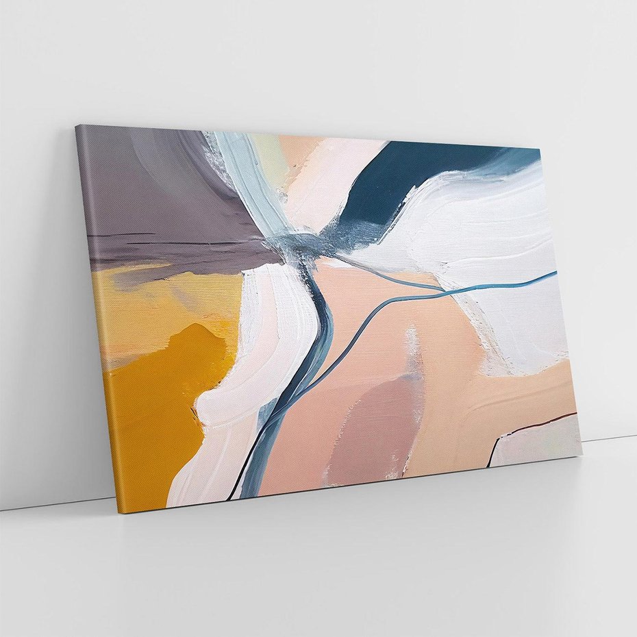 Obraz na płótnie 70x50 - Ścieżki Emocji - abstrakcja, farby olejne