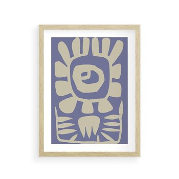 Plakat w ramie 50x70 - Widok Abstrakcyjny - skandynawski styl, plakat - rama drewno