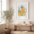 Plakat w ramie 30x40 - Kolorystyczna Ekspresja - czajnik, abstrakcja - rama drewno