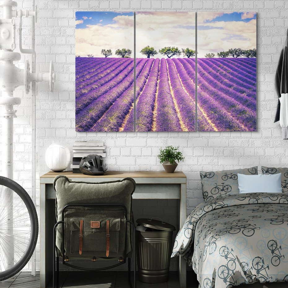 Obraz na płótnie 120x80 - Uroda Lawendy: Kwiatowy Cud Natury - lawenda, kwiaty