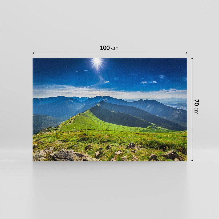 Obraz na płótnie 100x70 - Górska majestatyczność - tatry, góry