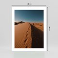 Plakat bez ramy 40x50 - Piasek pustyni w ogniu - pustynia, piasek