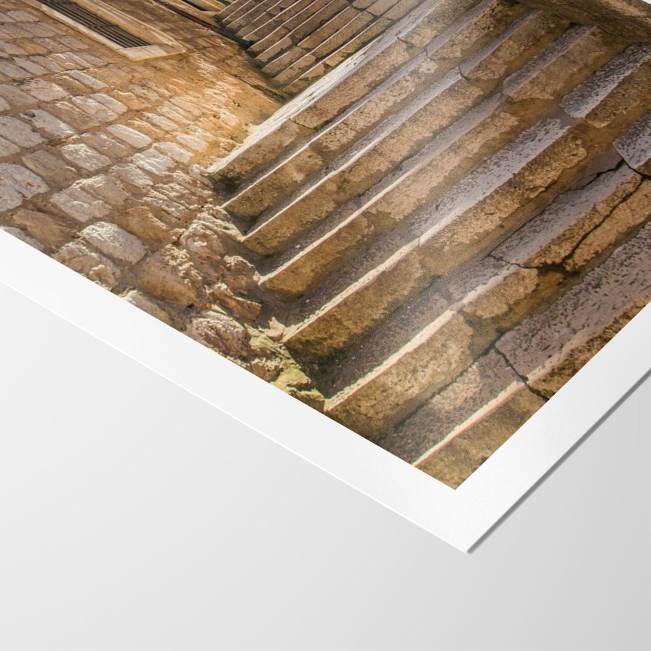 Plakat bez ramy 21x30 - Uliczka: perspektywa miejskiego krajobrazu - uliczka, perspektywa