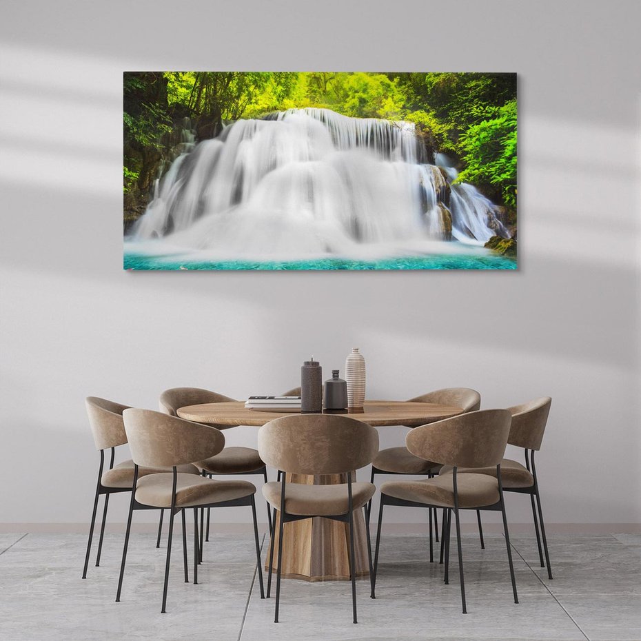 Obraz na płótnie 100x50 - Magiczne wodospady Tajlandii - Tajlandia, wodospad