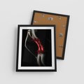 Plakat w ramie 40x50 - Piękno i Siła - akt, kobieta - rama czarna