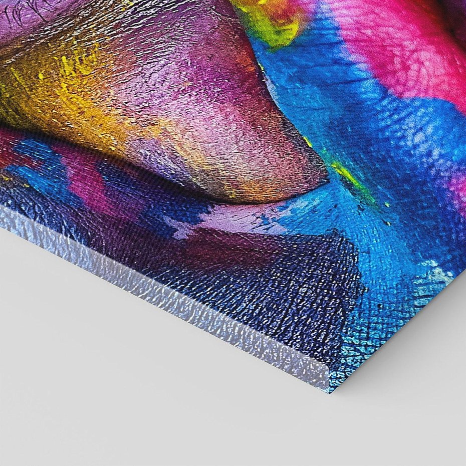 Obraz na płótnie 100x50 - Abstrakcyjna refleksja człowieka - człowiek, abstrkacja