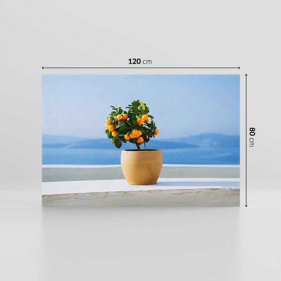 Obraz na płótnie 120x80 - Uroki Santorini - Santorini, Grecja