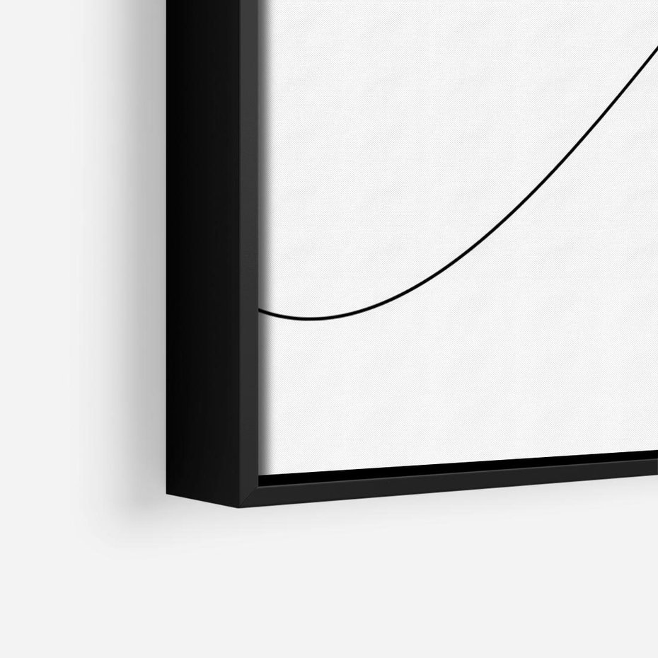 Obraz w ramie 100x70 - Ptasia Linia - ptak, jaskółka - rama czarna