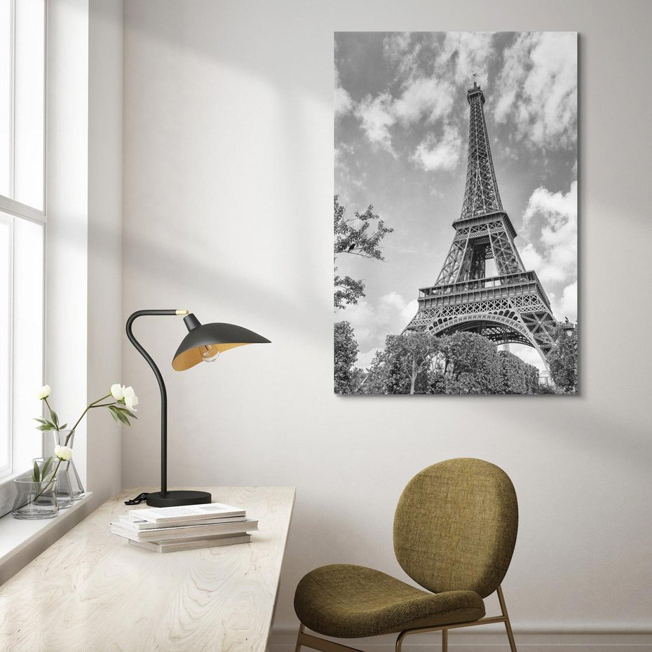 Obraz na płótnie 50x70 - Piękno architektury - Wieża, Eiffla