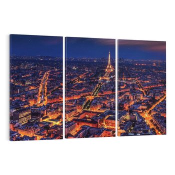 Obraz na płótnie 120x80 - Nocne impresje Paryża - Paryż, noc