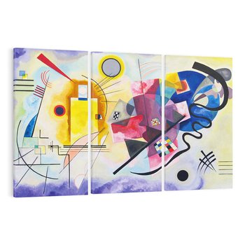 Obraz na płótnie 120x80 - "Żółty-Czerwony-Niebieski" Wassily Kandinsky - Reprodukcja - reprodukcja, obraz na płótnie