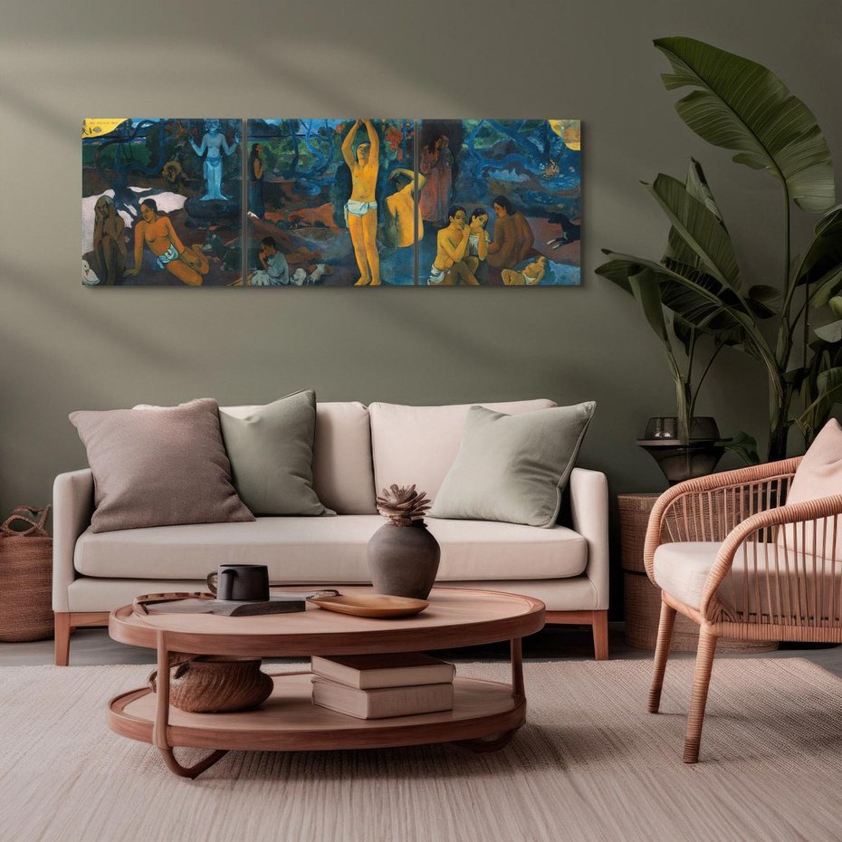 Obraz na płótnie 90x30 - Skąd przyszliśmy? Kim jesteśmy? Dokąd idziemy? - Reprodukcja - reprodukcja, obraz na płótnie