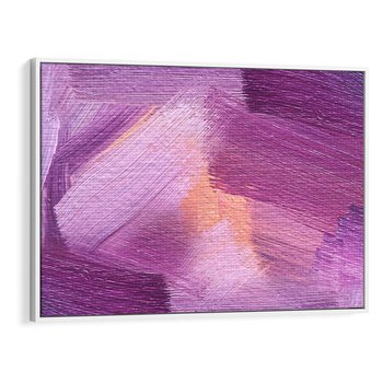 Obraz w ramie 70x50 - Abstrakcyjna gra kolorów - abstrakcja, akwarela - rama biała