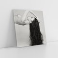 Obraz na płótnie 80x80 - Piękno włosów kobiety w ruchu - włosy, piękno