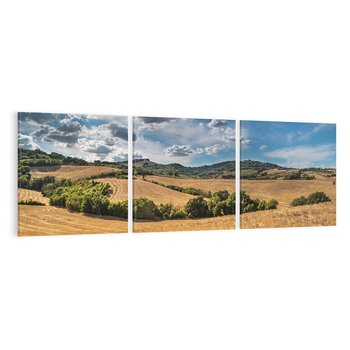 Obraz na płótnie 150x50 - Łąka góry i panoramiczny widok - łąka, góry
