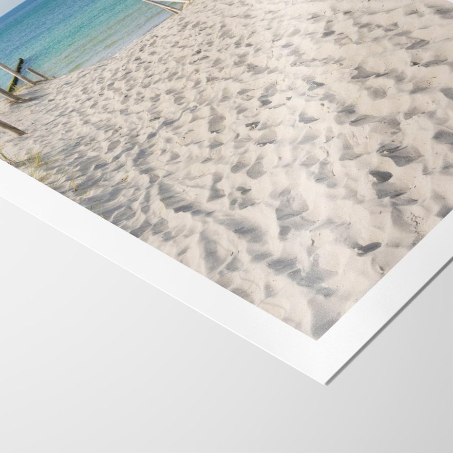 Plakat bez ramy 21x30 - Harmonia plażowego morza - plaża, morze