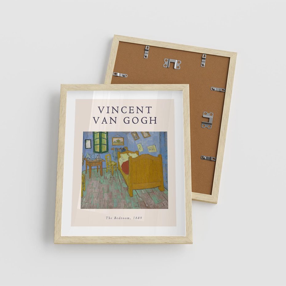 Plakat w ramie 40x50 - Reprodukcja van Gogha - vincent van gogh, reprodukcja - rama drewno