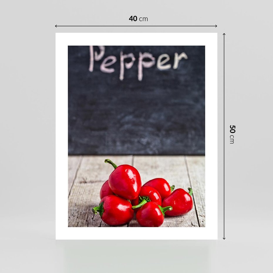 Plakat bez ramy 40x50 - Eksploracja smaków - papryka, kuchnia