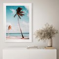 Plakat bez ramy 21x30 - Raj na Ziemi - plaża, ocean