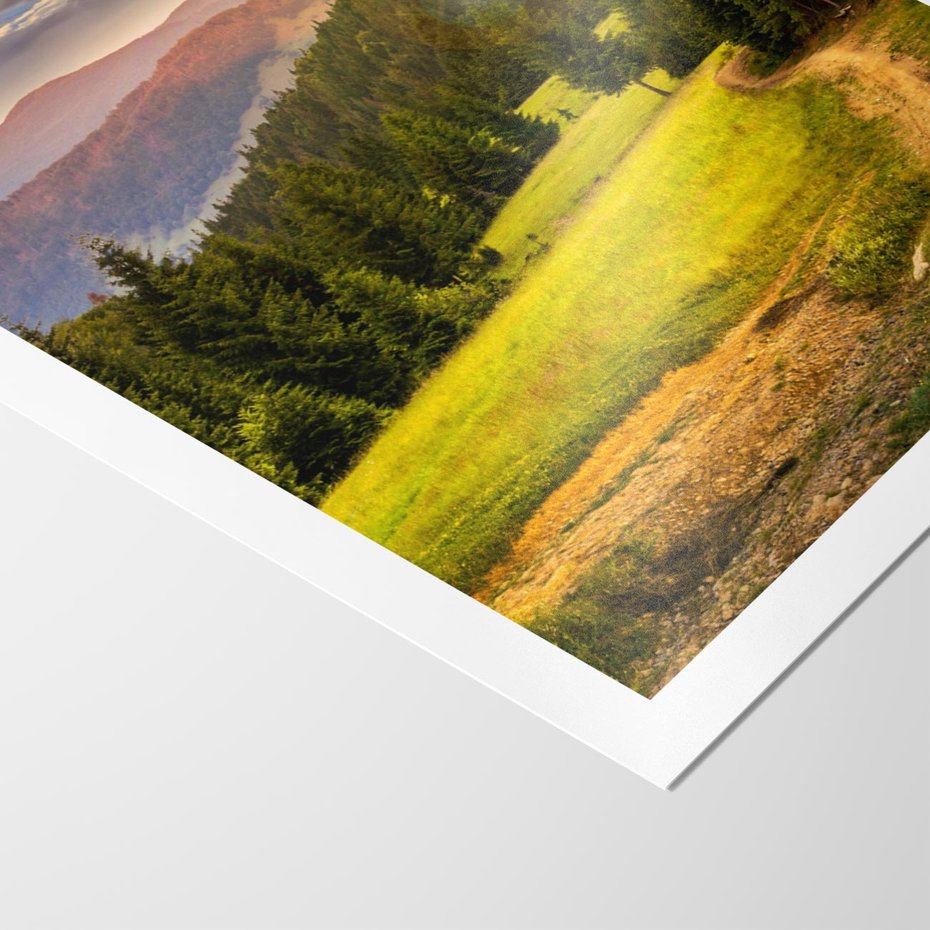 Plakat bez ramy 40x50 - Zachód słońca na łące - zachód, łąka