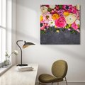 Obraz na płótnie 50x50 - Kompozycje kwiatowe: harmonia natury - kwiaty, kompozycja