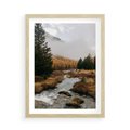Plakat w ramie 50x70 - W Górskiej Dolinie - artystyczna fotografia, las - rama drewno