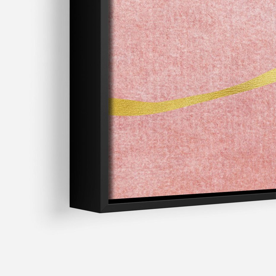 Obraz w ramie 50x70 - Ekspresja w ruchu pędzla - abstrakcja, połączenie kształtów - rama czarna