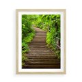 Plakat w ramie 50x70 - Magia Leśnej Ścieżki - ścieżka, w lesie - rama drewno