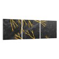 Obraz na płótnie 150x50 - Marmurowe Drzewa Snu - złote gałęzie, drzewa