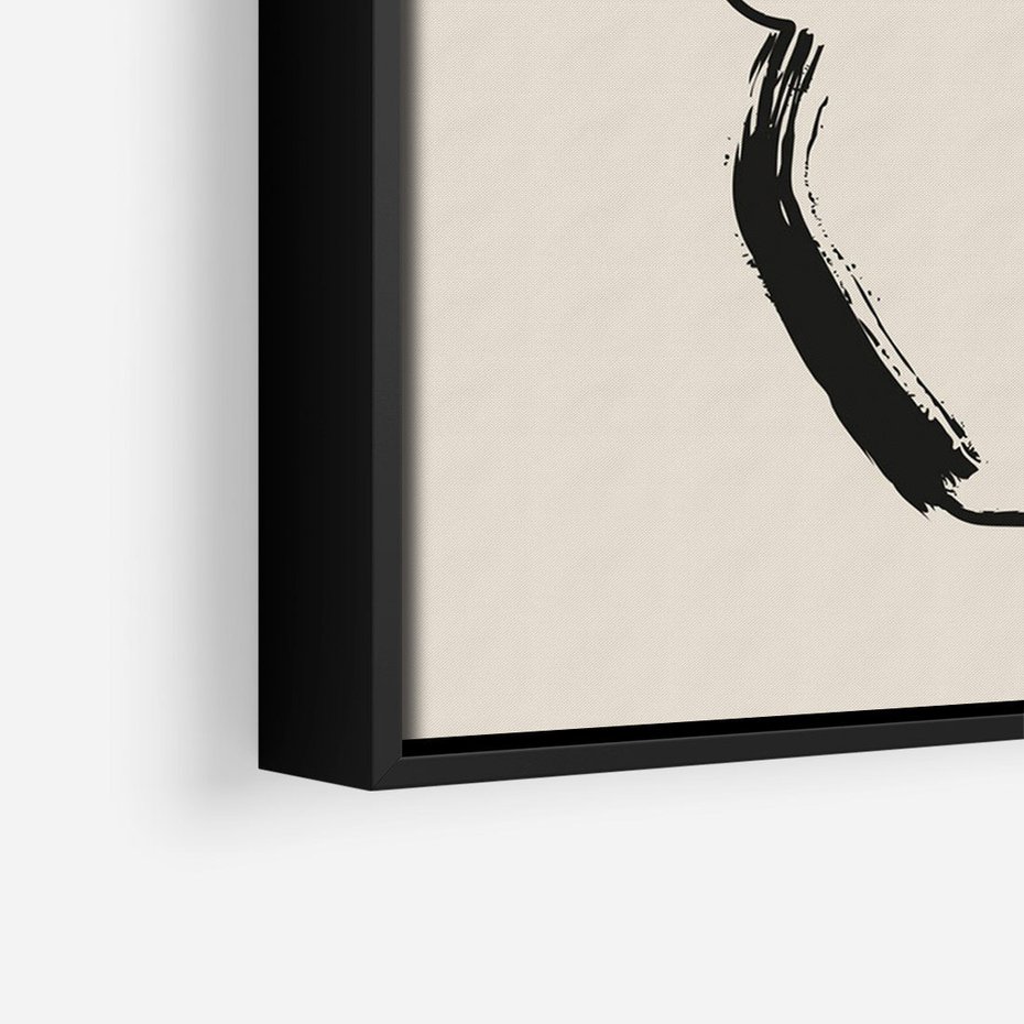 Obraz w ramie 70x100 - Wewnętrzne Opowieści - boho, nowoczesna sztuka - rama czarna