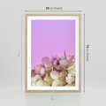 Plakat w ramie 50x70 - Kwiatowa Uroda - kwiaty, hortensje - rama drewno