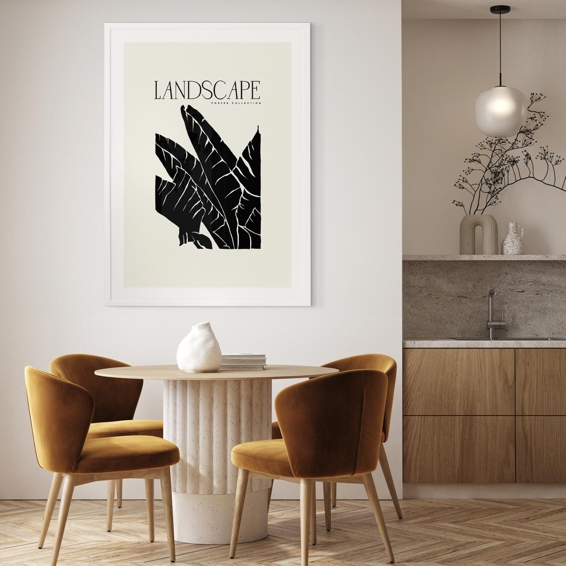 Plakat bez ramy 40x50 - Rytmy roślinnego życia - nowoczesna sztuka, minimalistyczny styl