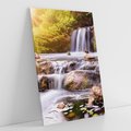 Obraz na płótnie 70x100 - Moc Natury - wodospad, rzeka