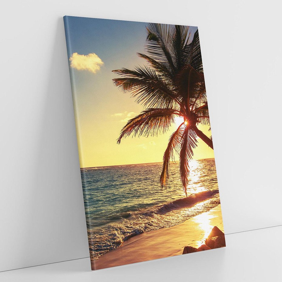 Obraz na płótnie 80x120 - Rajski Widok - zachód słońca,