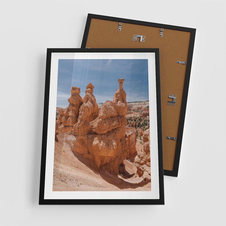 Plakat w ramie 50x70 - Spektakularne Formacje Naturalne - kanion, pustynia - rama czarna