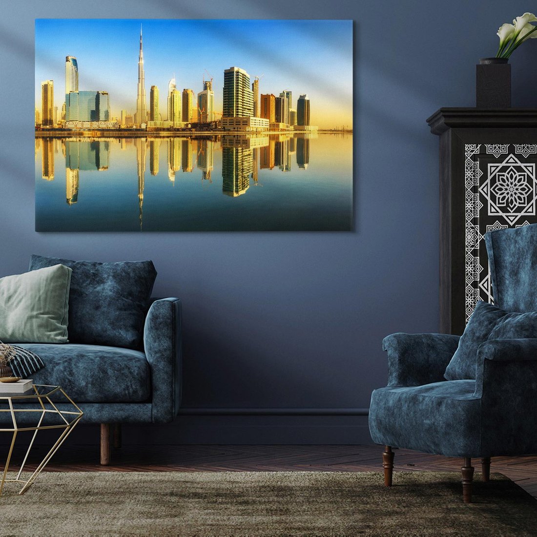 Obraz na płótnie 120x80 - Panorama Dubaju - Dubai, Dubaj