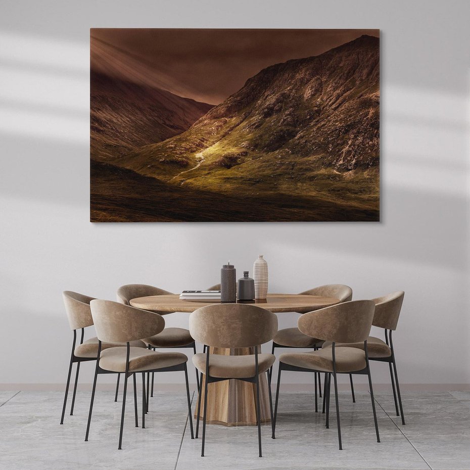 Obraz na płótnie 120x80 - Górska sceneria - góry, krajobraz