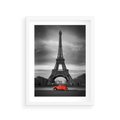 Plakat w ramie 30x40 - Elegancja Wieży - wieża, Eiffla - rama biała